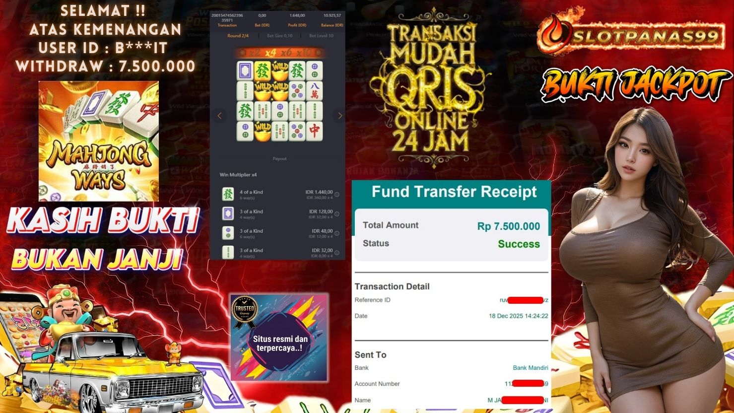 SLOTPANAS99 JACKPOT SLOT MAHJONG WAYS